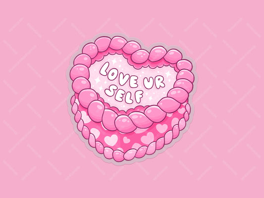 Love Ur Self Cake Sticker