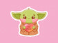 Baby Yoda Be Mine Sticker