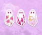 Rose, Cow and Moon Pattern Ghost Sticker