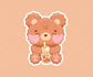 Milk Boba Tea Teddy Bear Sticker