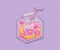 Crescent Moon Juice Box Sticker