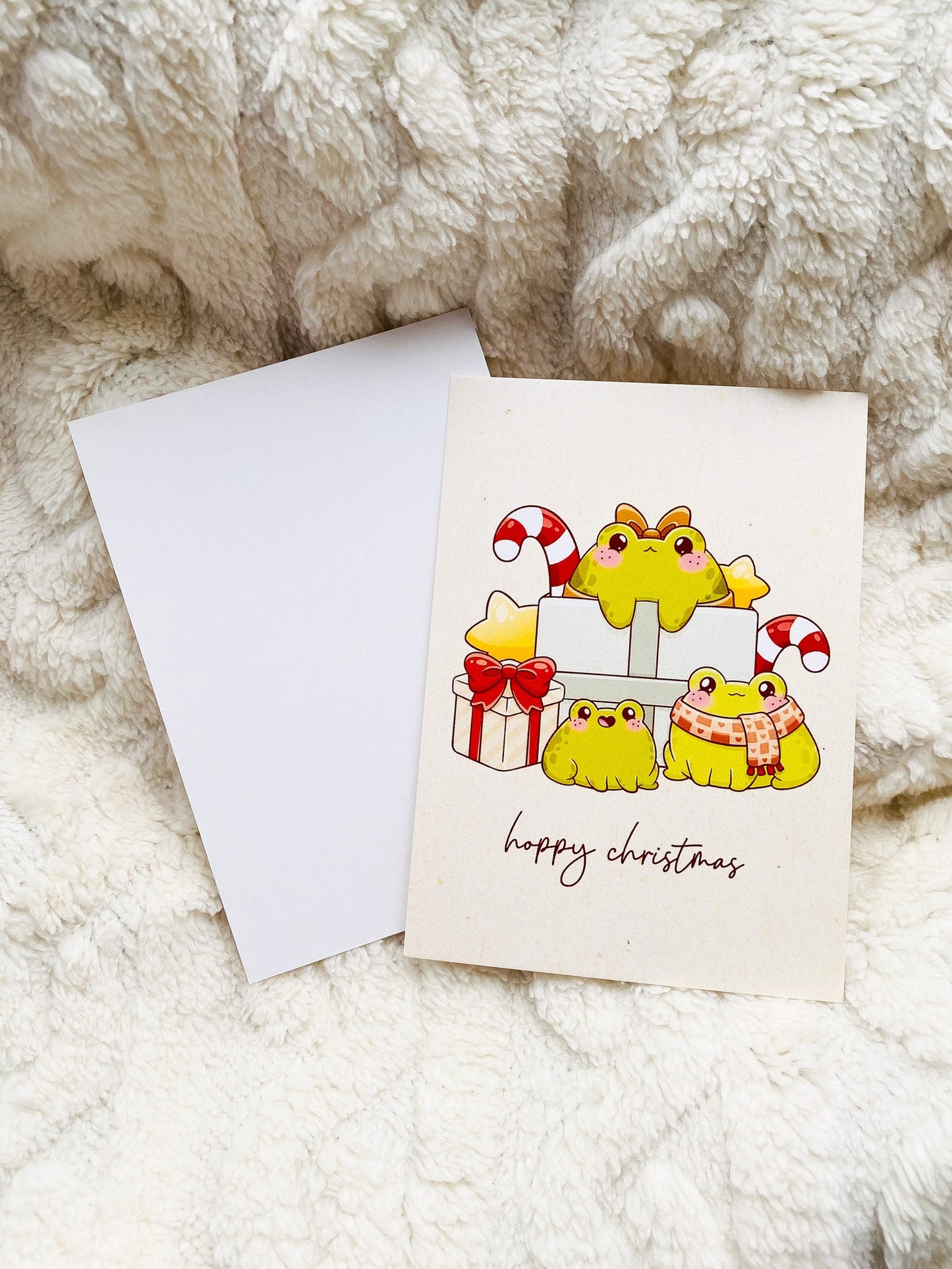 Hoppy Christmas Froggy Greeting Card