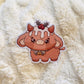 Christmas Figgy Pudding Cow Sticker