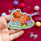 Sleepy Capybaras Sticker