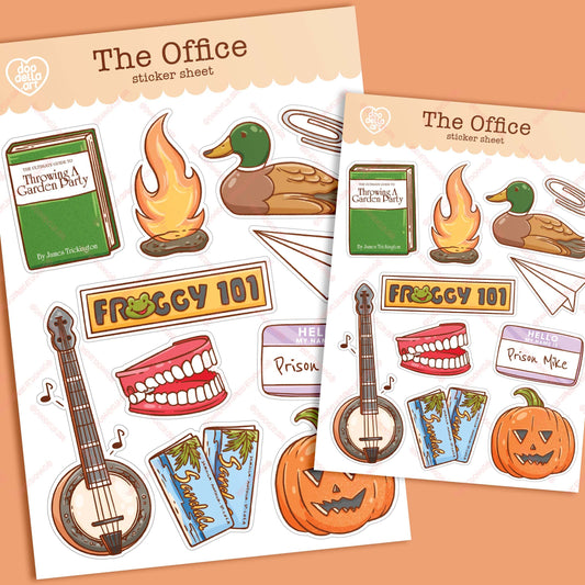 The Office TV Show Sticker Sheet