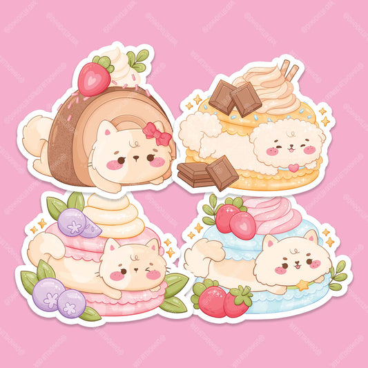 Animal Macaron Stickers