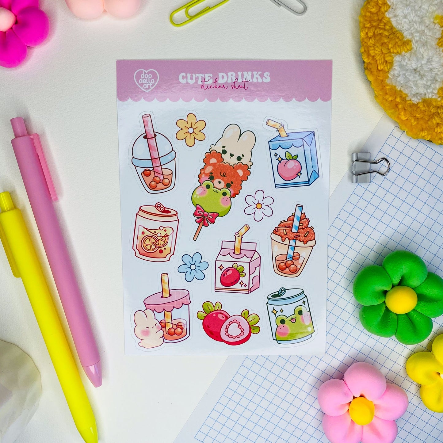 Drinks and Snacks Sticker Sheet