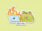 This is Fine Frog Sticker