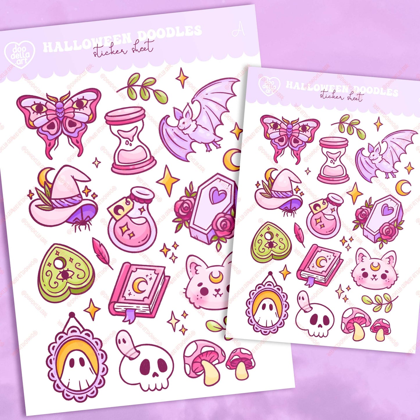 Halloween Doodles Sticker Sheet