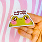 No Thought Head Empty Frog Sticker