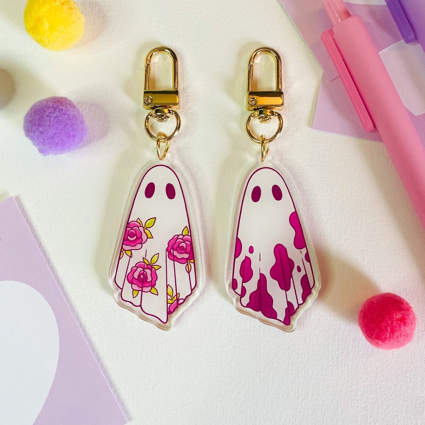 Ghost Friends Keychain