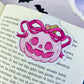 Pink Coquette Pumpkin Magnetic Bookmark