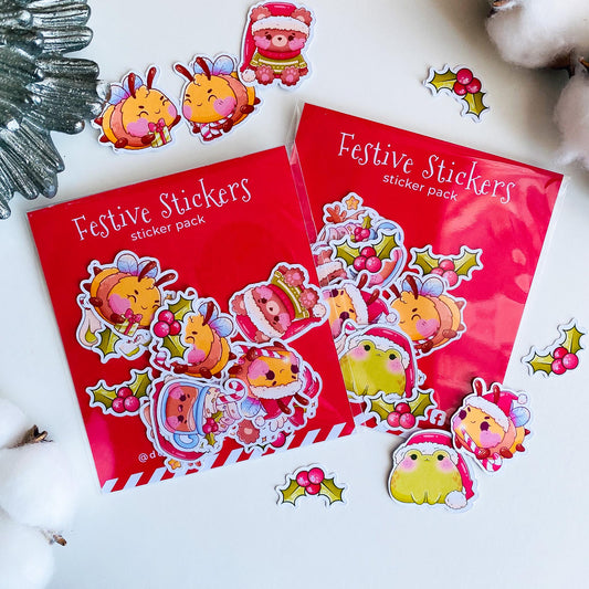 Christmas Characters Mini Die-Cut Sticker Pack