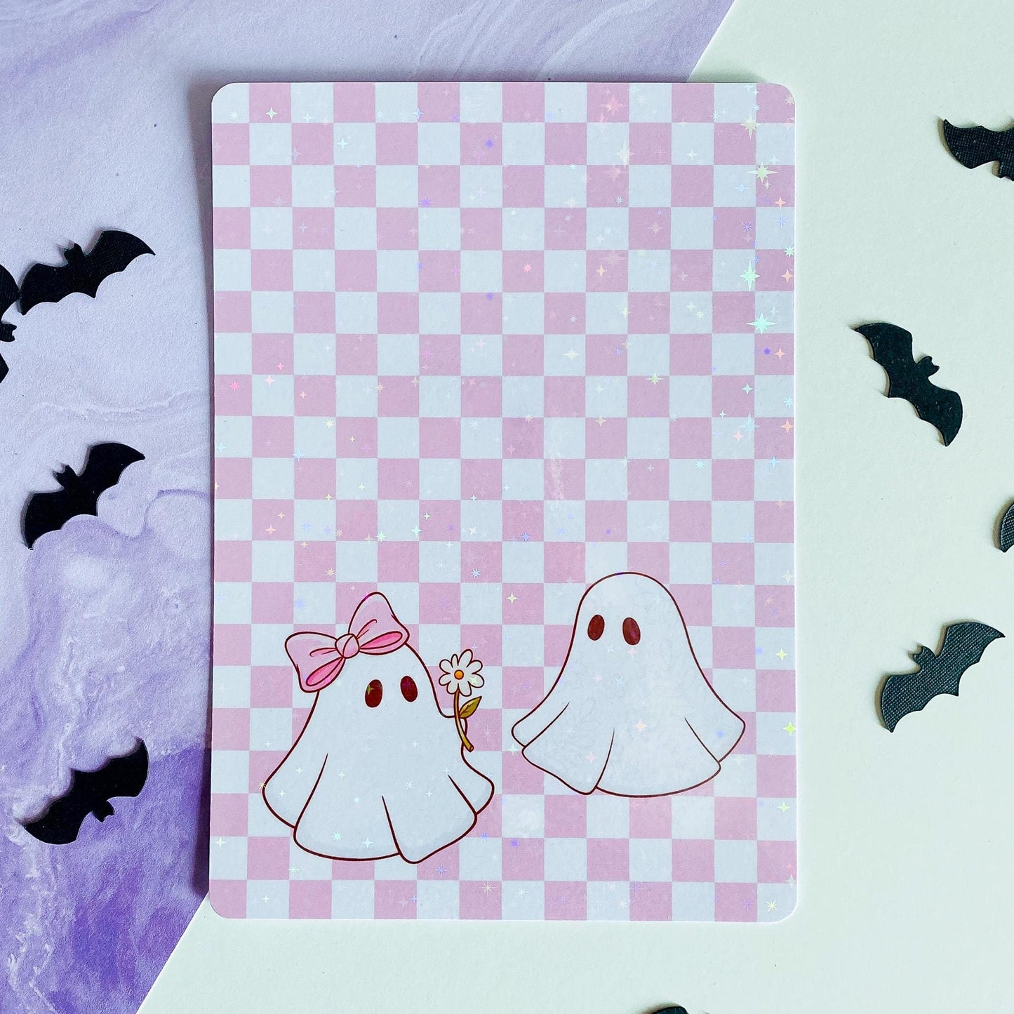 Friendly Ghosts Checker Kindle Insert