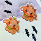 Cute Pumpkin Cow Sticker