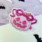 Pink Coquette Pumpkin Sticker