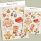 Staying Cozy Winter Christmas Sticker Sheet