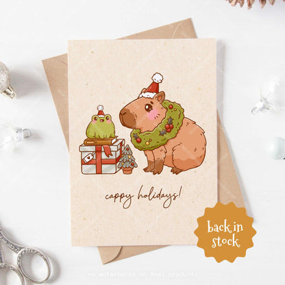 Cappy Holidays Christmas Greeting Card