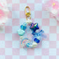 Chunky Bead Bag Charm Keychain, Large Textured Bead Wrist Lanyard, Beaded 90s Y2K Charm Strap Wristlet, Kawaii Bag Phone Key Accessory
