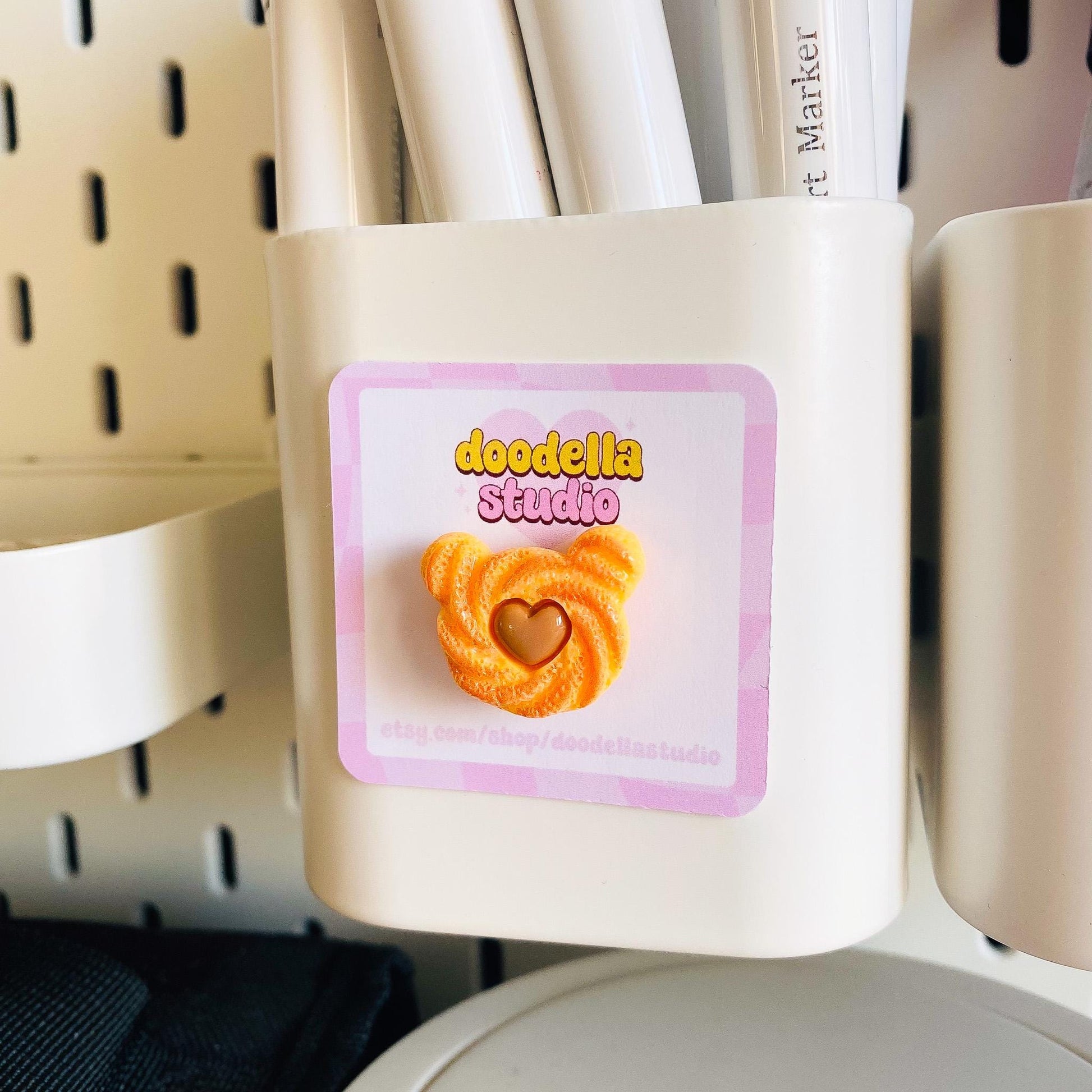 Danish Sugar Cookies Fridge Magnets, Cute Royal Danish Butter Cookies Resin Decor Magnets, Kawaii Clay Food Magnet, 8 PCS Gift Set