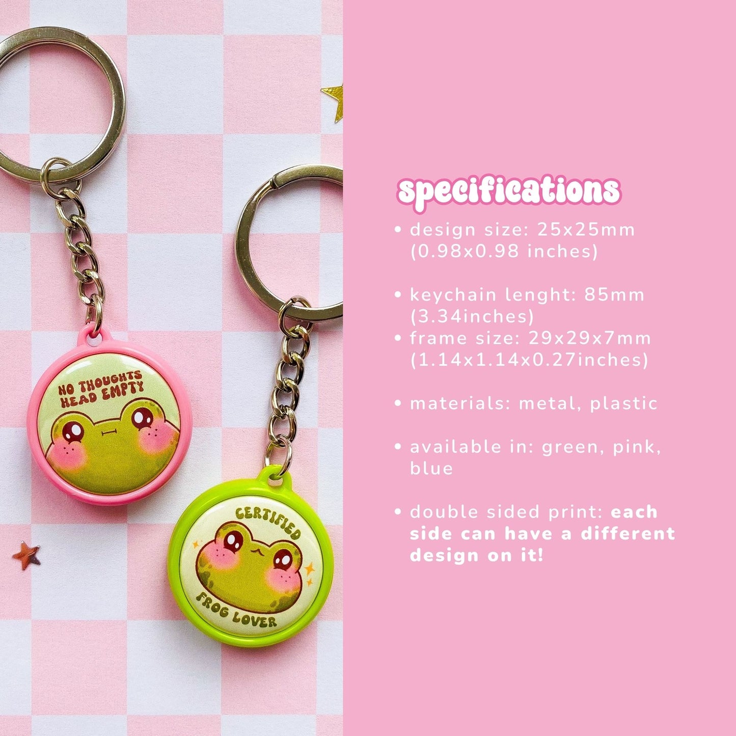 Custom Badge Keychains - With Your Design